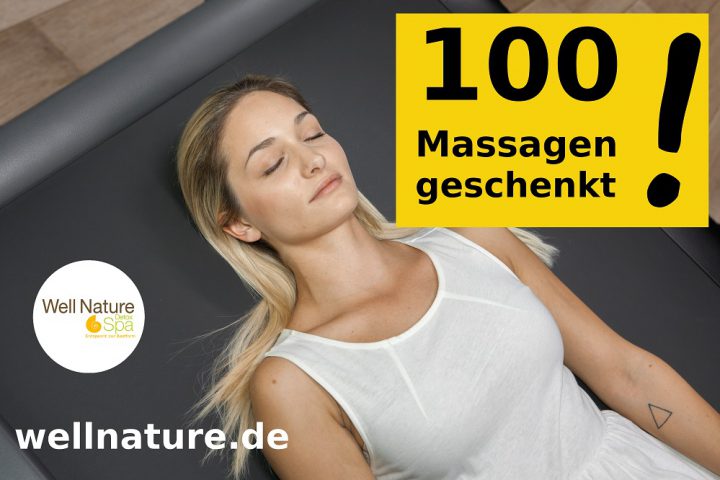100 Massagen geschenkt!